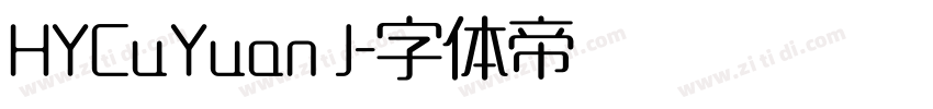 HYCuYuan J字体转换